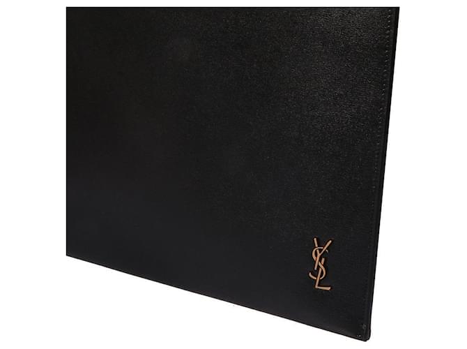 Saint Laurent Clutch Documenti Nero - vista 5