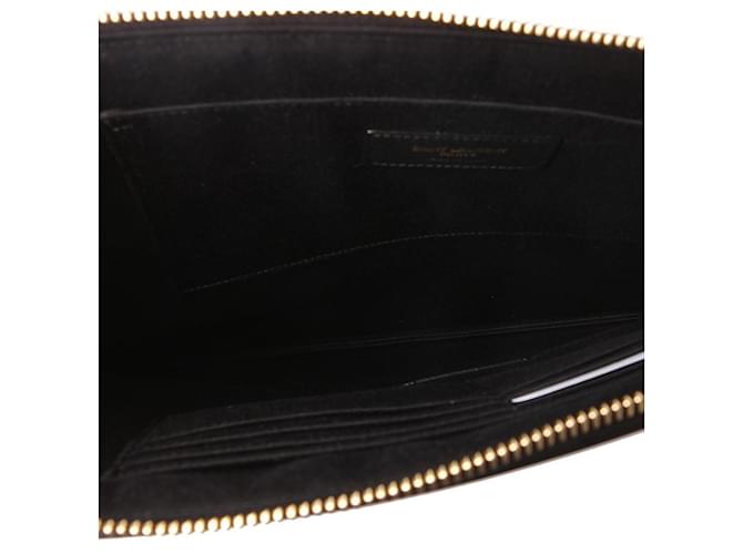 Saint Laurent Clutch Documenti Nero - vista 8