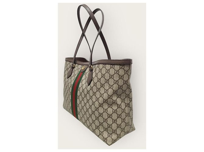 Gucci GG Supreme Ophidia Web Shopper Tote Bag Medium - view 2
