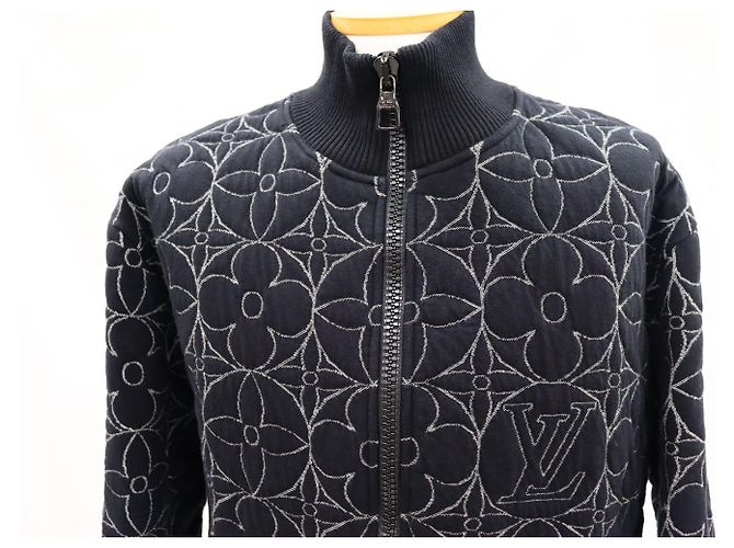 Louis Vuitton Bomber House Through Monogram Flower Nero - vista 3