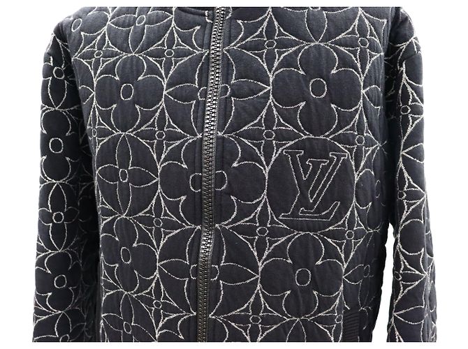 Louis Vuitton Bomber House Through Monogram Flower Nero - vista 4