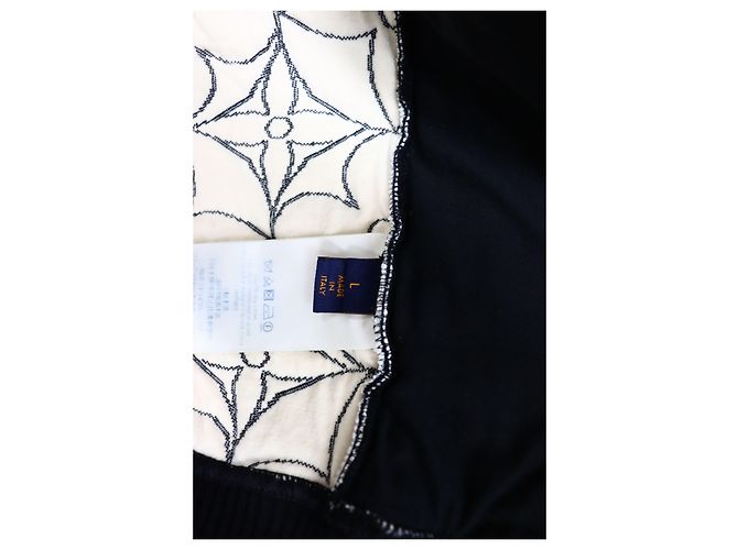 Louis Vuitton Bomber House Through Monogram Flower Nero - vista 5