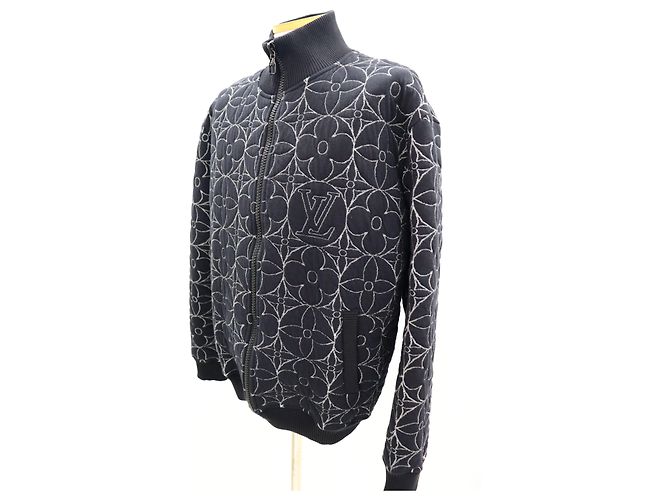 Louis Vuitton Bomber House Through Monogram Flower Nero - vista 7