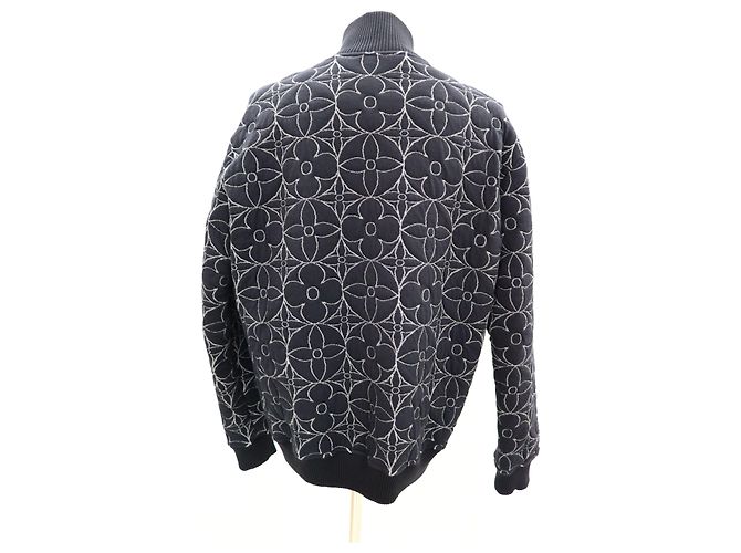 Louis Vuitton Bomber House Through Monogram Flower Nero - vista 8