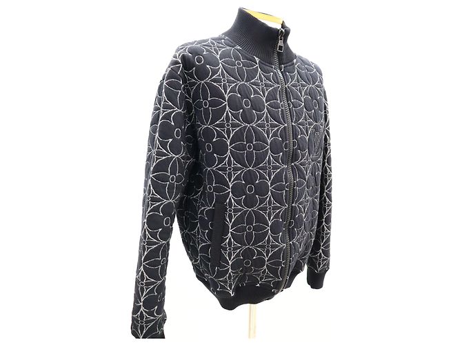Louis Vuitton Bomber House Through Monogram Flower Nero - vista 9