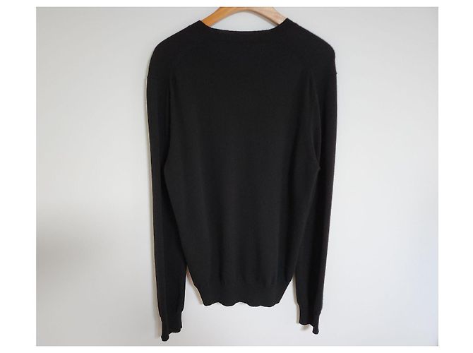 Comme Des Garcons Black White Emblem Men's Knit - view 3