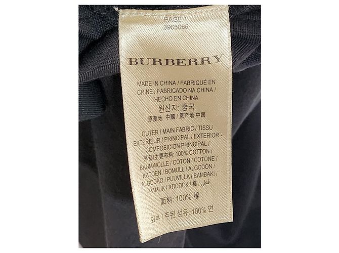 Burberry T-shirt a maniche corte da uomo con ricamo Black Knight Nero - vista 7