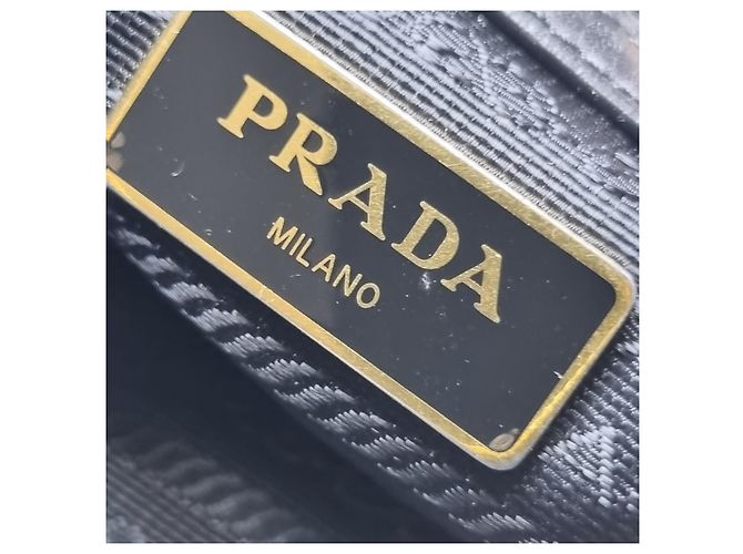 Double Prada Borsa a tracolla in nylon con doppia cerniera (Nuovo modello) Nero - vista 18