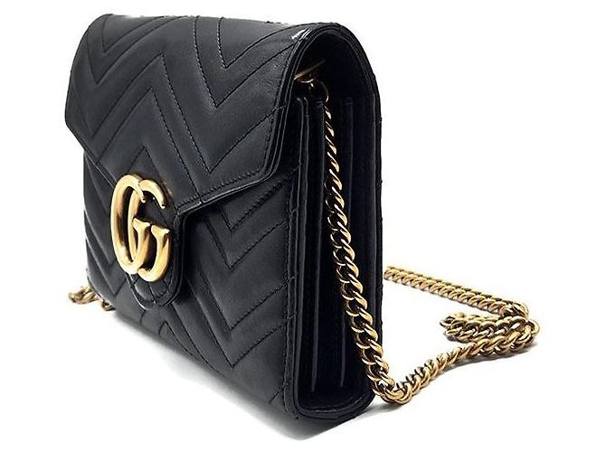 Gucci Borsa a tracolla Marmont Matelassé Nero - vista 2