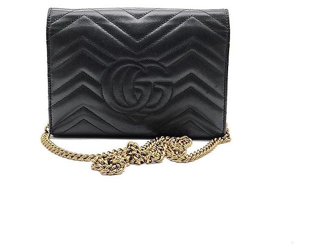Gucci Borsa a tracolla Marmont Matelassé Nero - vista 3
