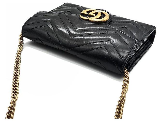 Gucci Borsa a tracolla Marmont Matelassé Nero - vista 6