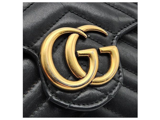 Gucci Borsa a tracolla Marmont Matelassé Nero - vista 8