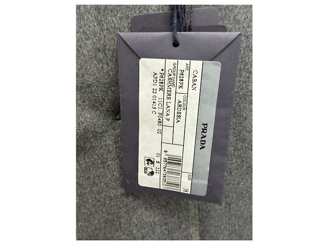 Prada Belted Cashmere Single Padding Jacket Black - view 8