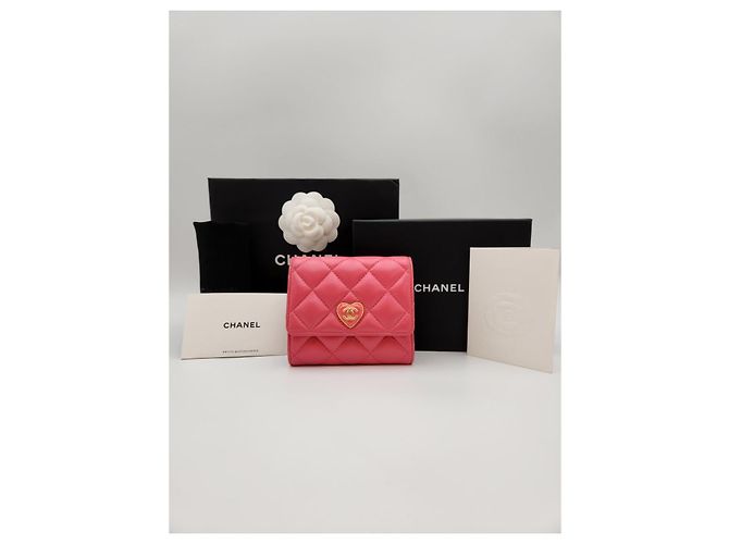 Chanel Heart Wallet Hot Pink - Ansicht 4
