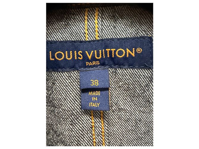 Louis Vuitton Giacca in denim con zip Nero - vista 8