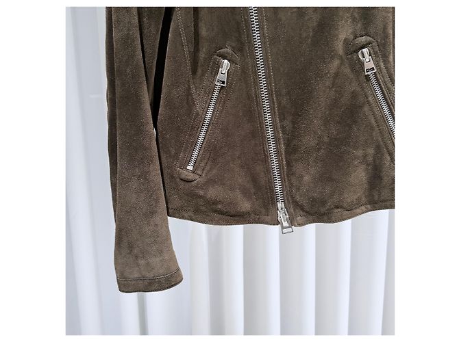 Tom Ford Giacca Bomber Rider in scamosciato marrone - vista 4