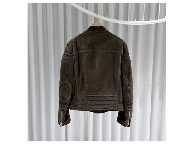Tom Ford Giacca Bomber Rider in scamosciato marrone - vista 5