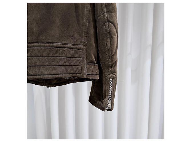 Tom Ford Giacca Bomber Rider in scamosciato marrone - vista 6