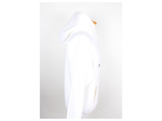 Balenciaga Moletom com capuz de fleece Branco - vista 3