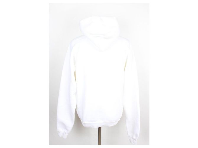 Balenciaga Moletom com capuz de fleece Branco - vista 4