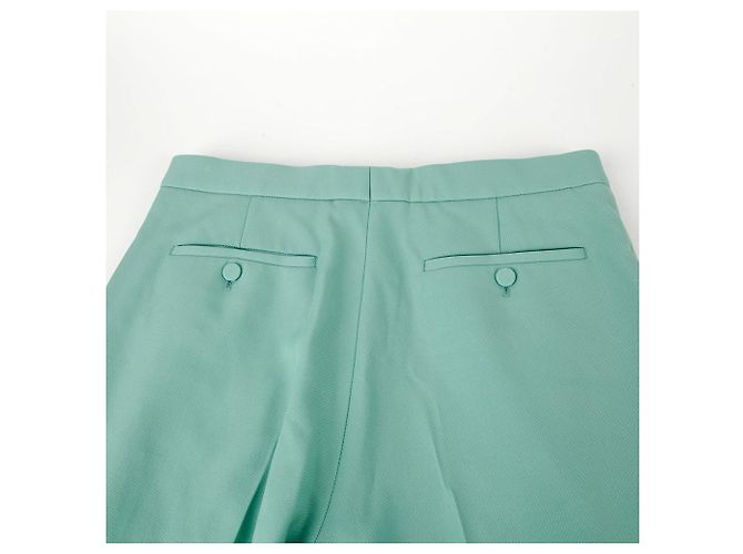 Gucci Mint Fine Wool Pants Size Green - view 7