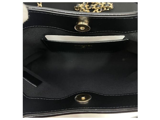 Chanel Borsa Shopping New Mini Crossbody Nero - vista 5