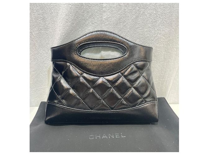 Chanel Borsa Shopping New Mini Crossbody Nero - vista 8
