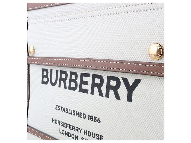 Burberry Borsa a tracolla in tela con taschino Marrone - vista 8