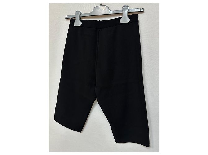 Prada Strick-Biker-Hose mit Dreieckslogo Silber - Ansicht 5