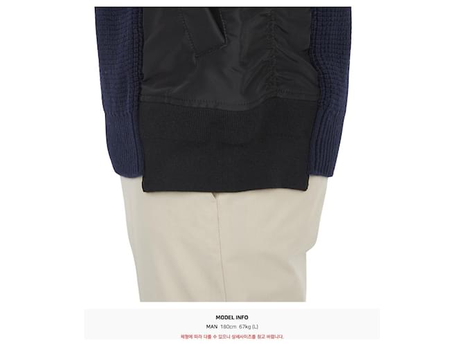 Sacai Strickware für Herren Schwarz - Ansicht 12
