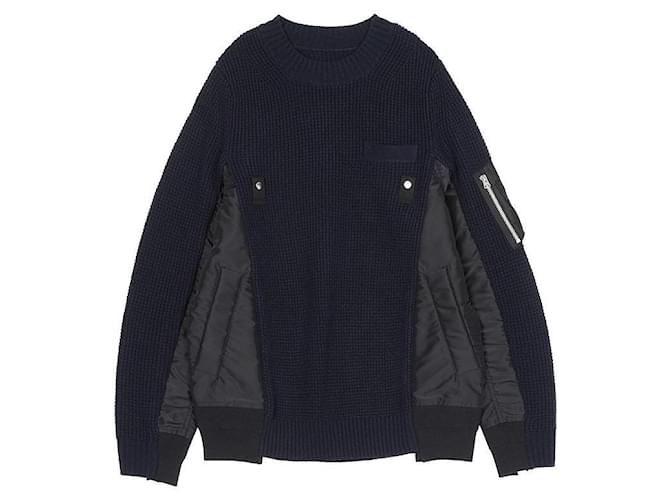 Sacai Strickware für Herren Schwarz - Ansicht 2