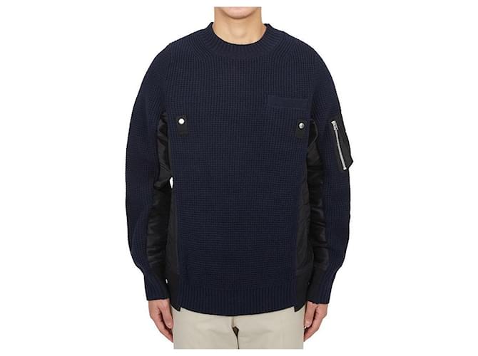 Sacai Strickware für Herren Schwarz - Ansicht 4