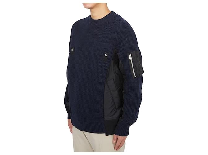 Sacai Strickware für Herren Schwarz - Ansicht 5