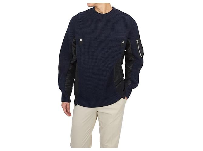 Sacai Strickware für Herren Schwarz - Ansicht 7