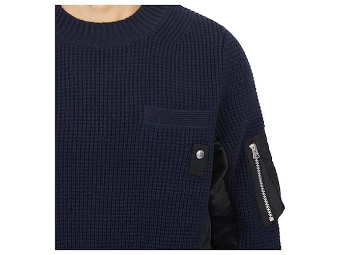 Sacai Strickware für Herren Schwarz - Ansicht 9