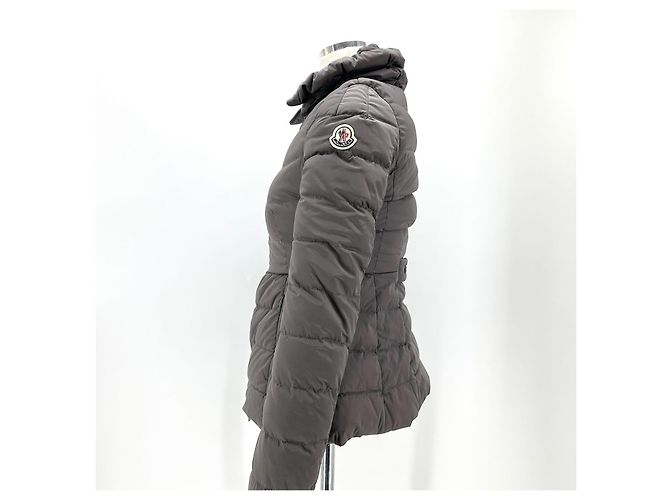 Moncler Damen Steppjacke mit hohem Kragen Braun - Ansicht 4
