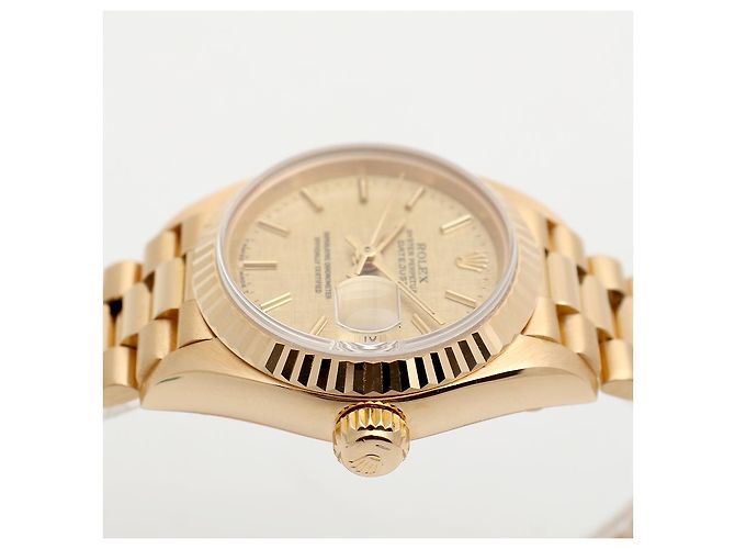 Rolex Reloj Datejust de oro para mujer con índice de oro Dorado - vista 12