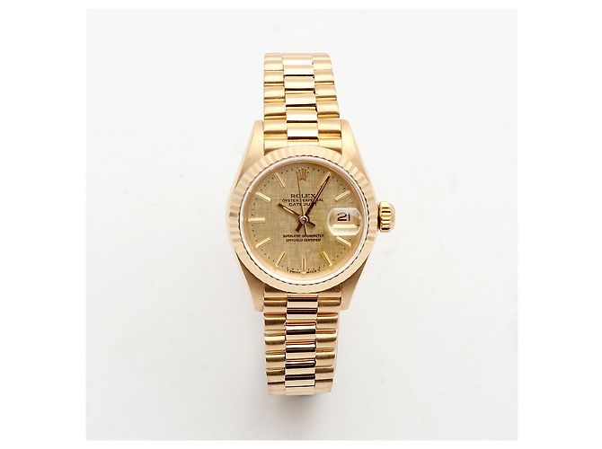 Rolex Reloj Datejust de oro para mujer con índice de oro Dorado - vista 14