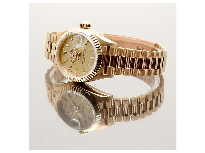 Rolex Reloj Datejust de oro para mujer con índice de oro Dorado - vista 16