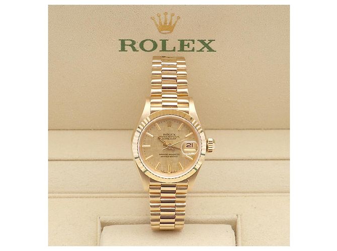 Rolex Reloj Datejust de oro para mujer con índice de oro Dorado - vista 2