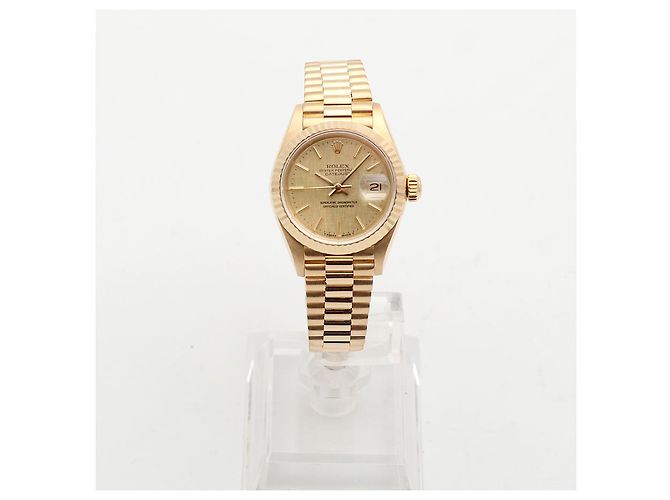 Rolex Reloj Datejust de oro para mujer con índice de oro Dorado - vista 3
