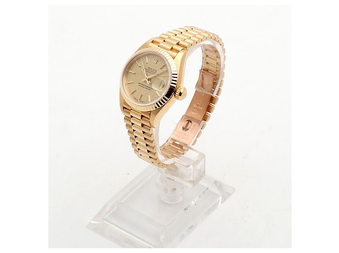 Rolex Reloj Datejust de oro para mujer con índice de oro Dorado - vista 4