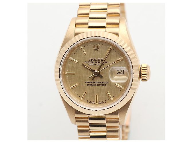 Rolex Reloj Datejust de oro para mujer con índice de oro Dorado - vista 8