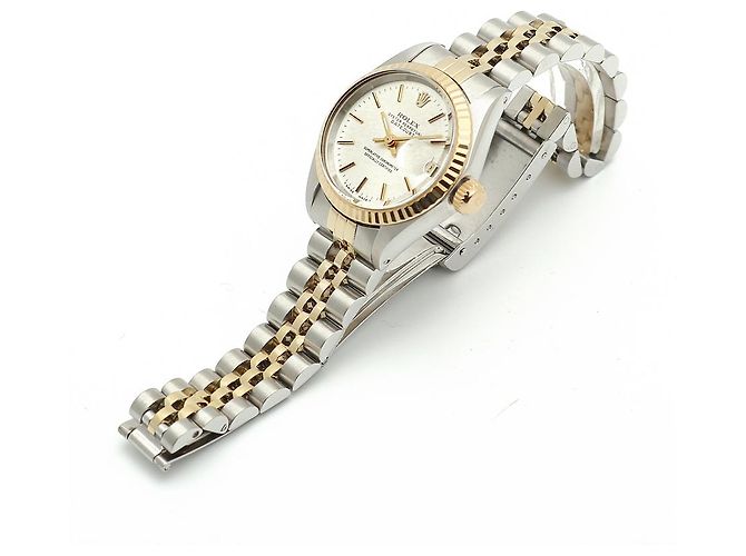 Rolex Orologio Datejust da donna combinato Vintage Argento - vista 14