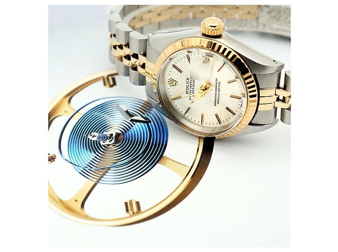 Rolex Orologio Datejust da donna combinato Vintage Argento - vista 24