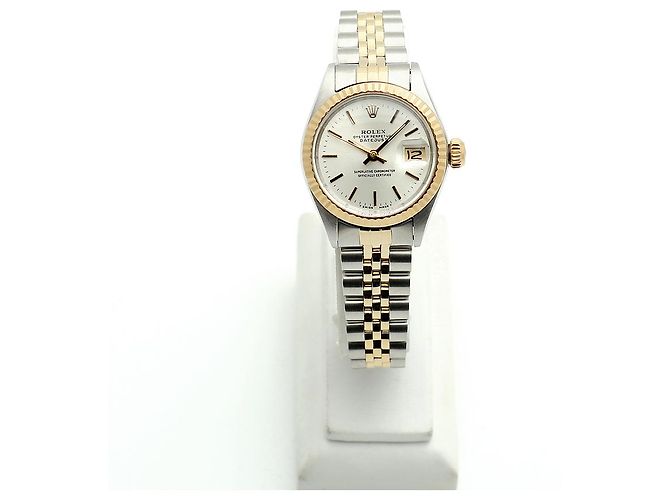 Rolex Orologio Datejust da donna combinato Vintage Argento - vista 3