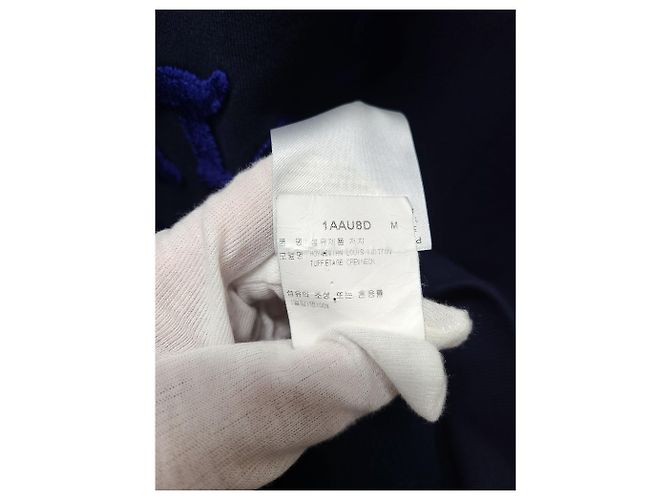 Louis Vuitton Strickpullover mit Rundhalsausschnitt und dunkelblauem Schriftzug-Logo - Ansicht 5