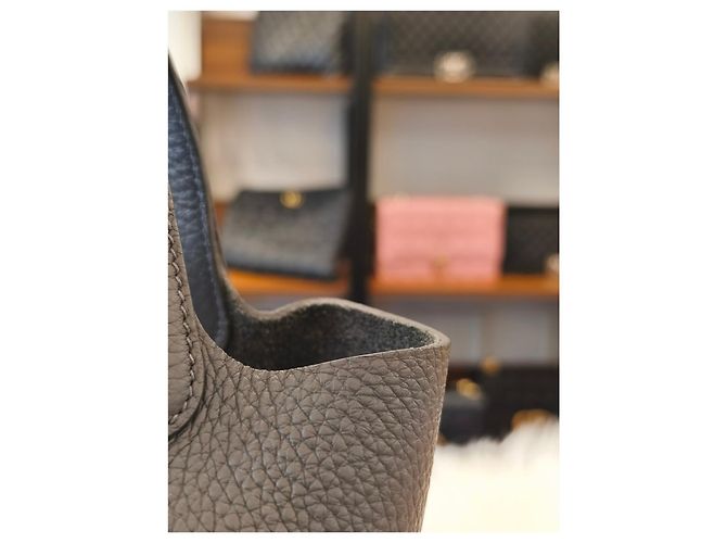 Hermès Picotin Gray Castaño - vista 11