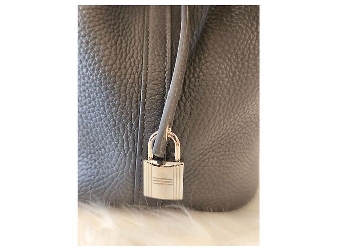 Hermès Picotin Gray Castaño - vista 13