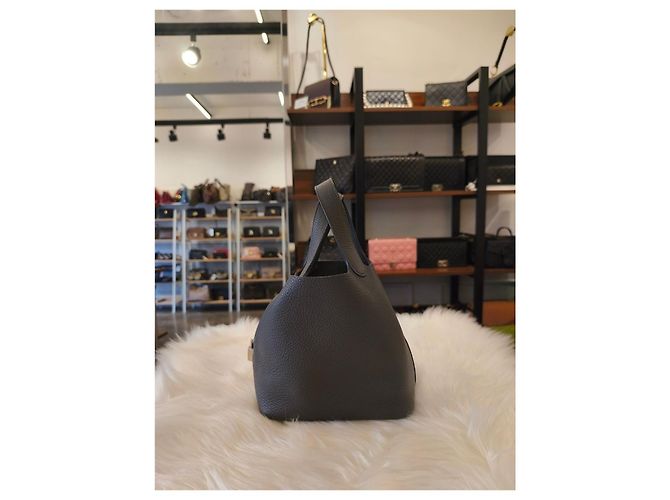 Hermès Picotin Gray Castaño - vista 3